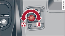 Diagram: Bulb holder with a bayonet fastener